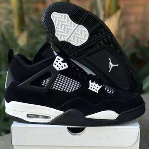 New Air Jordan 4 'Oreo' Unisex Sneakers - Original Box Included